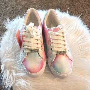 Women tie-dye Juicy Couture sneakers